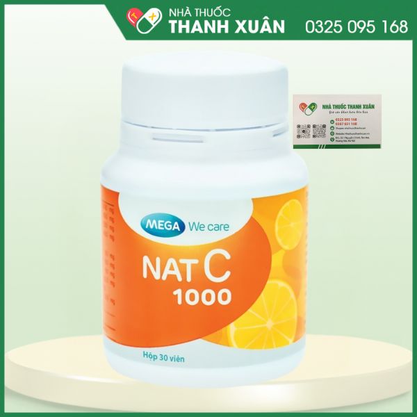 Nat C 1000 - Hỗ trợ cung cấp vitamin C cho cơ thể, tăng cường sức đề kháng